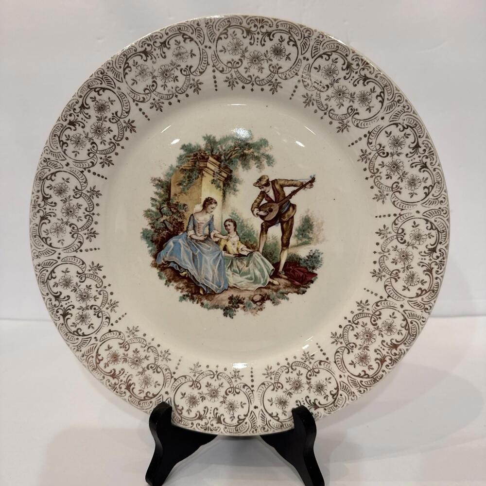 Antique American Limoges China D'or Triumph ITS284 22K Gold 10" Dinner Plate